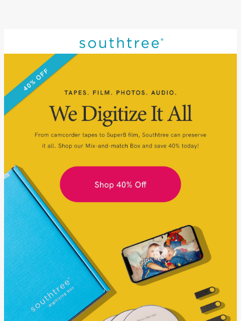 southtree newsletter: Laaaaast day! 40% OFF our mix-and-match kit!