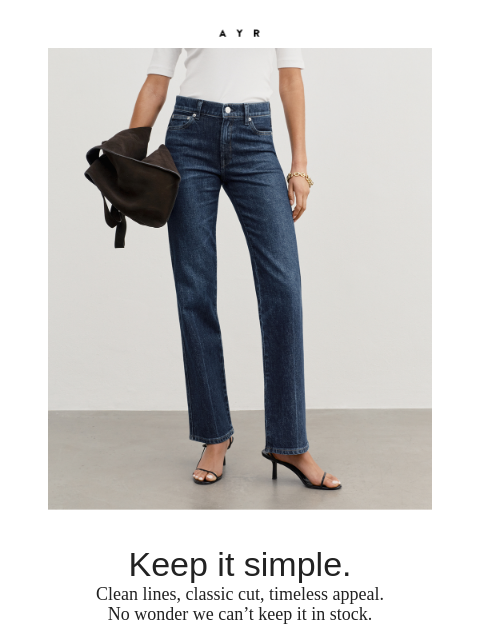 ayr newsletter: the minimalist’s jean