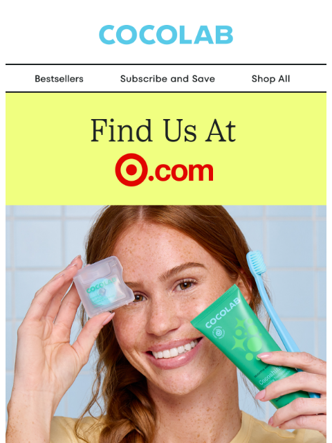cocolab newsletter: The softest toothbrush, now at target.com 🎯