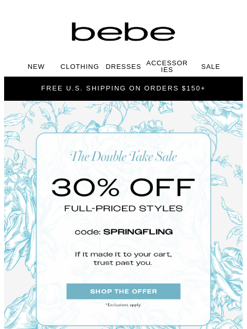 bebe newsletter: UP TO 65% OFF 💔 SOLD OUT.. Almost, If You Don't H...