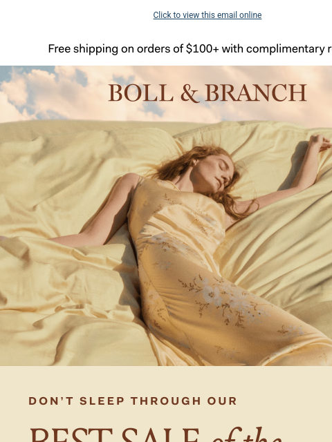 bollandbranch newsletter: No snooze alarm: up to 30% off now
