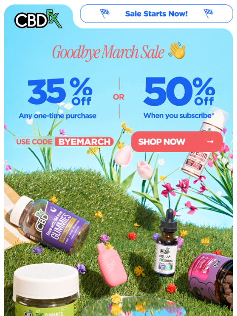 cbdfx newsletter: Starts Now: Get up to 50% OFF sitewide! 👀