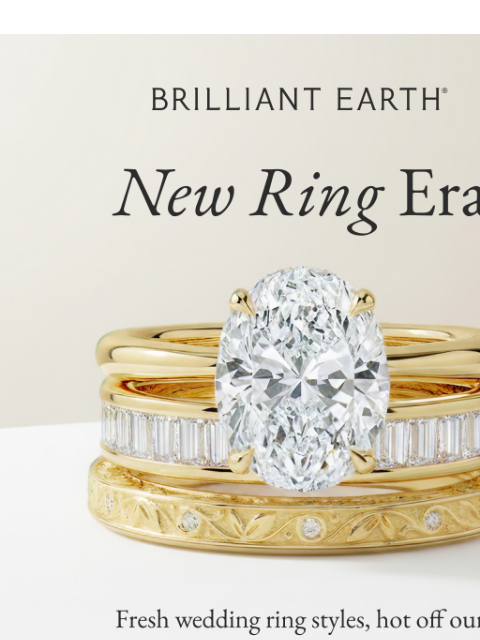 brilliantearth newsletter: NEW WEDDING BANDS just dropped