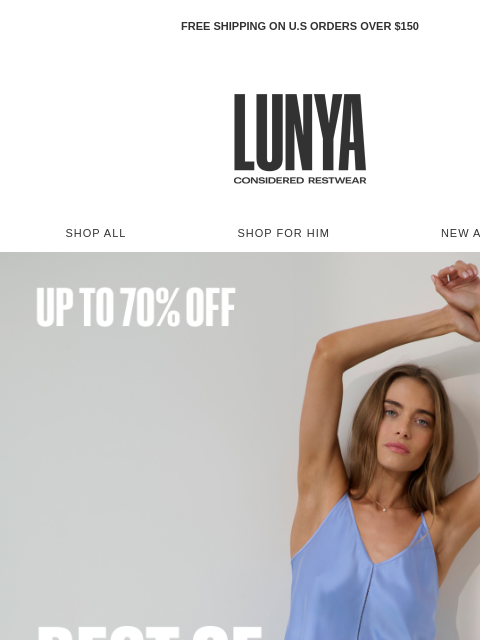 lunya newsletter: BESTSELLERS ON SALE