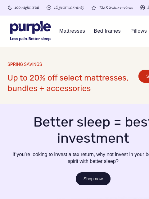 purple newsletter: Tax return burning a hole in your pocket?