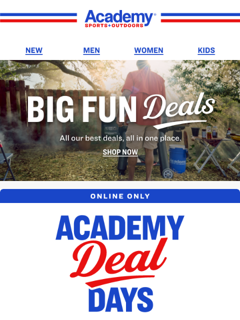 academy newsletter: Shorts for the Family, from $9.99 😎