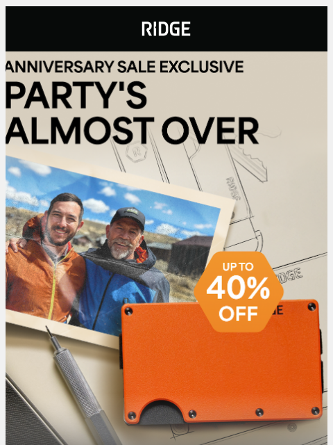 ridge newsletter: Party’s Almost Over