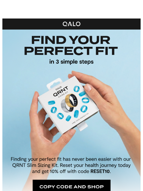 qalo newsletter: Find your perfect smart ring fit