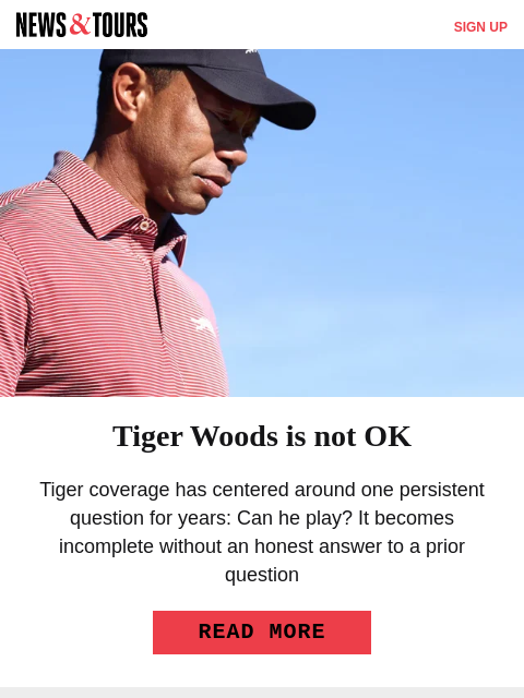 golfdigest newsletter: We’re asking the wrong Tiger question