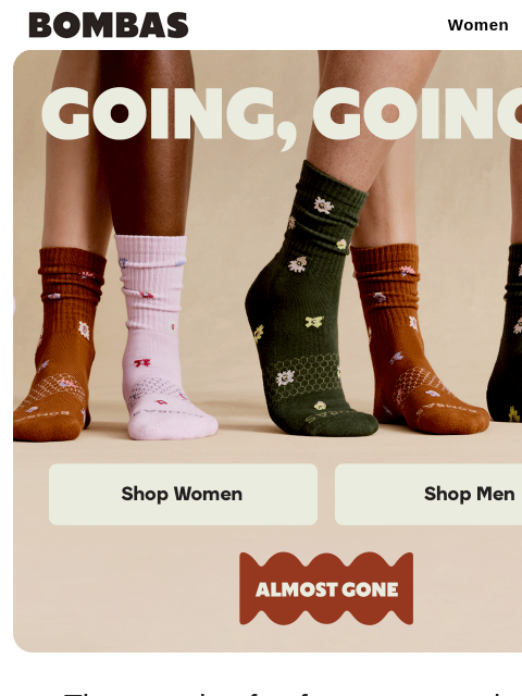 bombas newsletter: Low Stock Alert: Spring’s Hottest Styles