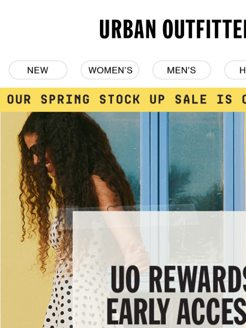 urbanoutfitters newsletter: 👀 Our Spring Stock Up Sale is coming soon…