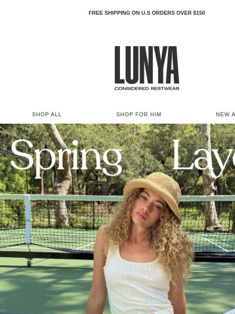lunya newsletter: Spring Layers