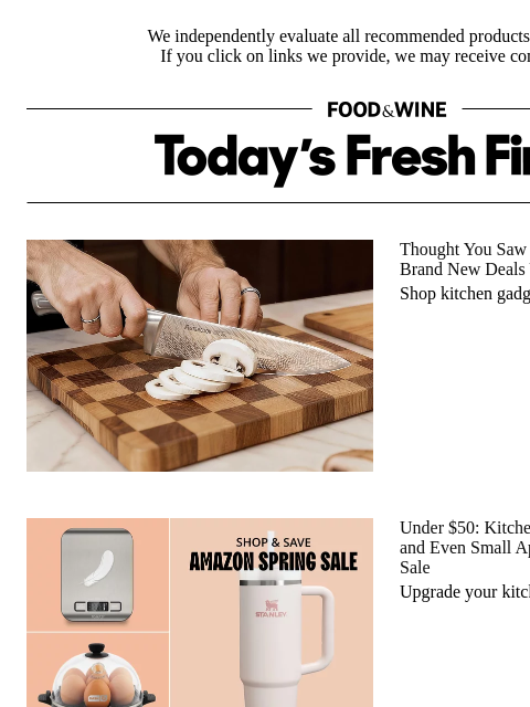 foodandwine newsletter: Amazon's Big Spring Sale Has Must-See Deals Under ...
