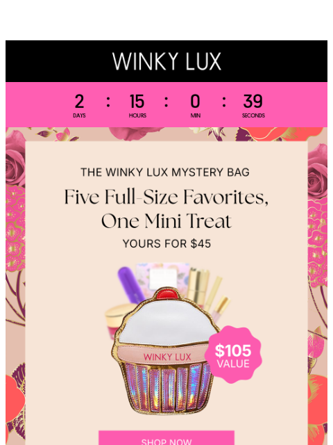 winkylux newsletter: LAST CHANCE: Mystery Bags 👀