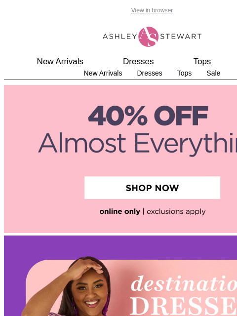 ashleystewart newsletter: Dresses for your next tropical destination 🌴