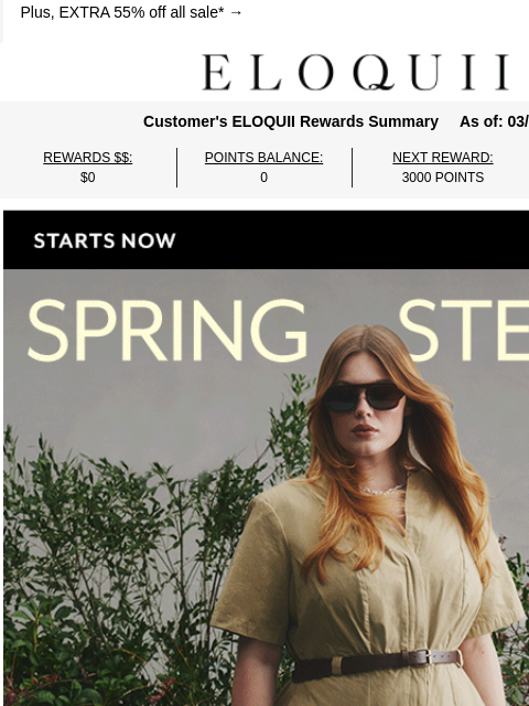eloquii newsletter: $25 & up spring steals 💛