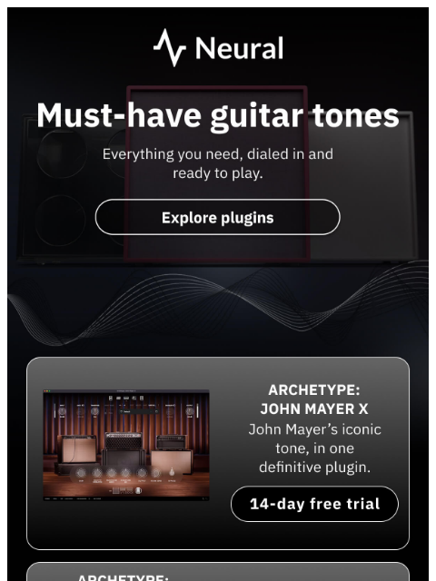 neuraldsp newsletter: Must-have guitar tones