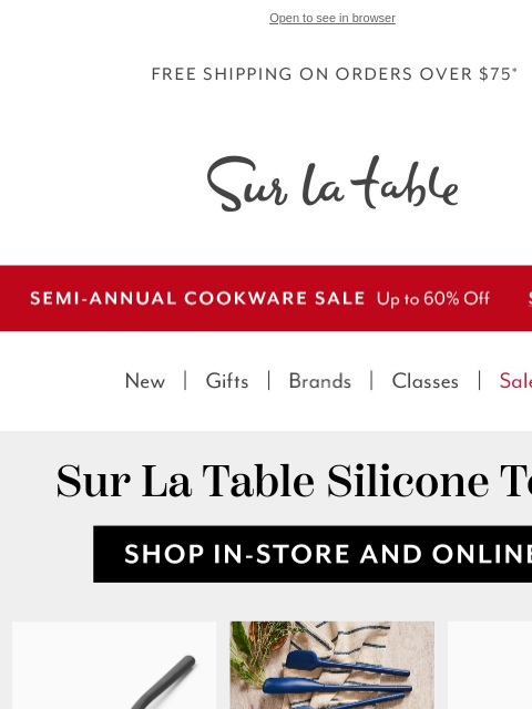 surlatable newsletter: A tool for every stir, lift and scrape.