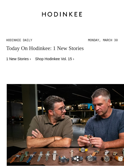 hodinkee newsletter: Hodinkee Daily | 03/30/2026