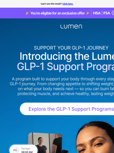 lumen newsletter: BIG NEWS: A new way to support your GLP-1 journey