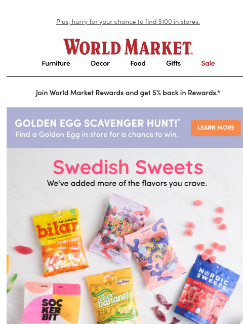 emailworldmarket newsletter: NEW Swedish candy has arrived! 🇸🇪 
