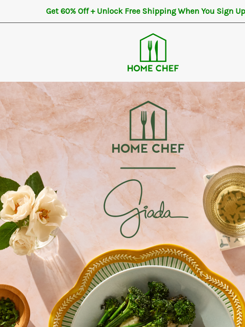 homechef newsletter: Go on an at-home food tour with Giada De Laurentii...
