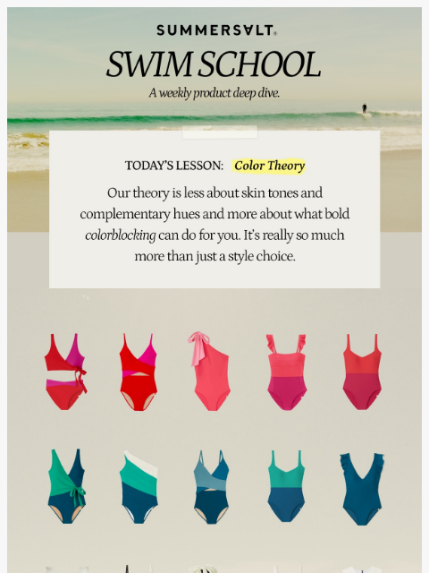 summersalt newsletter: The Summersalt Color Theory