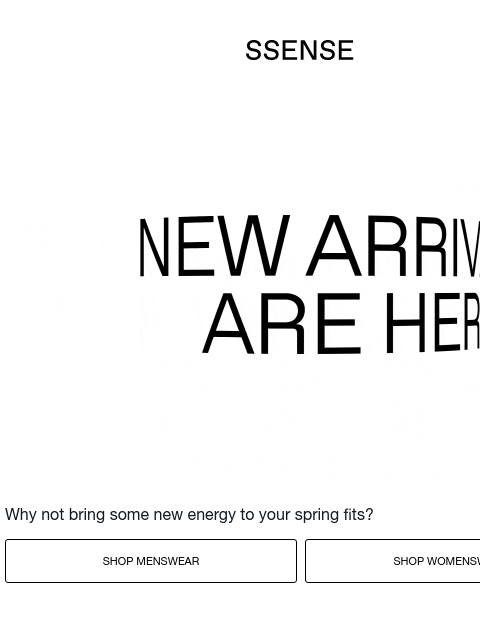 ssense newsletter: Take a Look at What's New