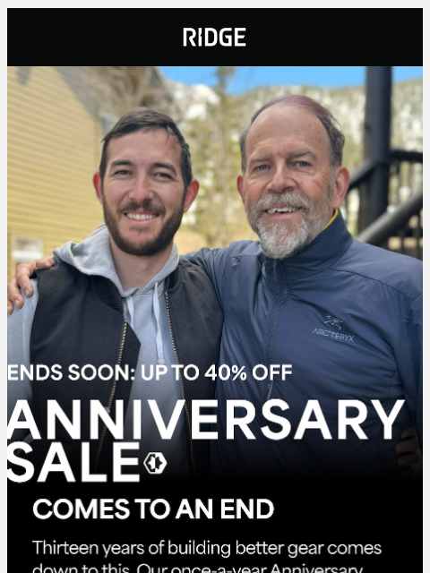 ridge newsletter: It All Comes Down to Today