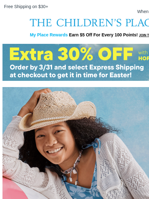 childrensplace newsletter: Up to 25% OFF Swimwear for Every Splash