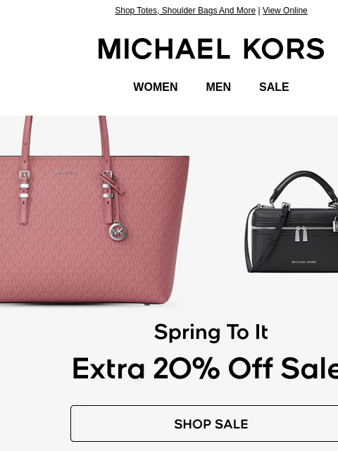 michaelkorsmail newsletter: Fashion Favorites, Now An Extra 20% Off