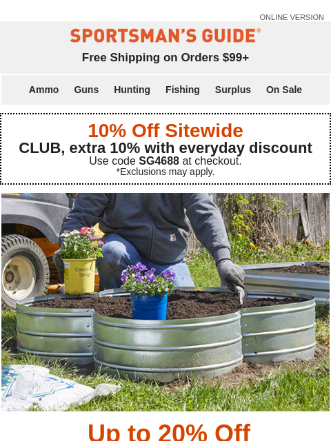 Plus, 20% sale savings to get your garden ready for Springtime planting. ‌ ‌ ‌ ‌ ‌ ‌ ‌ ‌ ‌ ‌ ‌ ‌ ‌ ‌ ‌ ‌ ‌ ‌ ‌ ‌ ‌ ‌ ‌ ‌ ‌ ‌ ‌ ‌ ‌ ‌ ‌ ‌ ‌ ‌ ‌ ‌ ‌ ‌ ‌ ‌ ‌ ‌ ‌ ‌ ‌ ‌ ‌ ‌ ‌ ‌ ‌ ‌ ‌ ‌ ‌ ‌ ‌ ‌ ‌ ‌ ‌ ‌ ‌ ‌