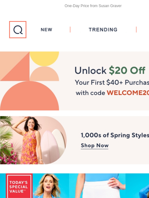 One-Day Price from Susan Graver QVC New TRENDING DEALS Unlock $20 off Your First Purchase Fashion Sale Susan Graver TSV Header Dennis Basso Madison Ave Faux Persian Button-Front Jacket Dennis Basso