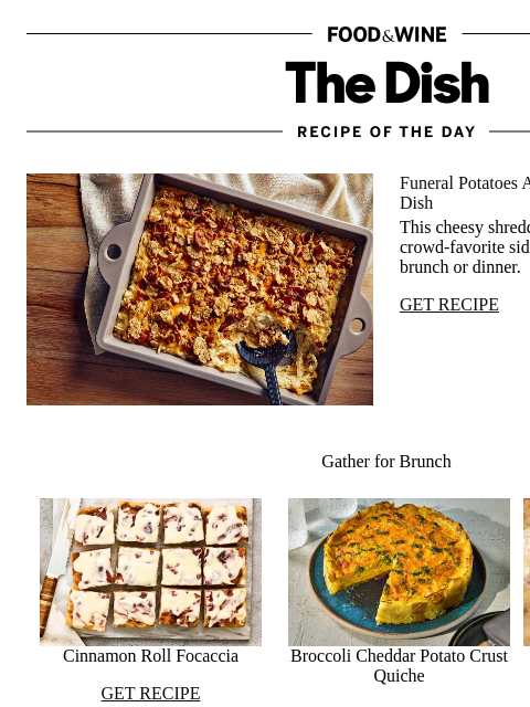 foodandwine newsletter: Funeral Potatoes
