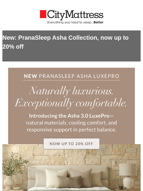citymattress newsletter: This is what natural luxury feels like