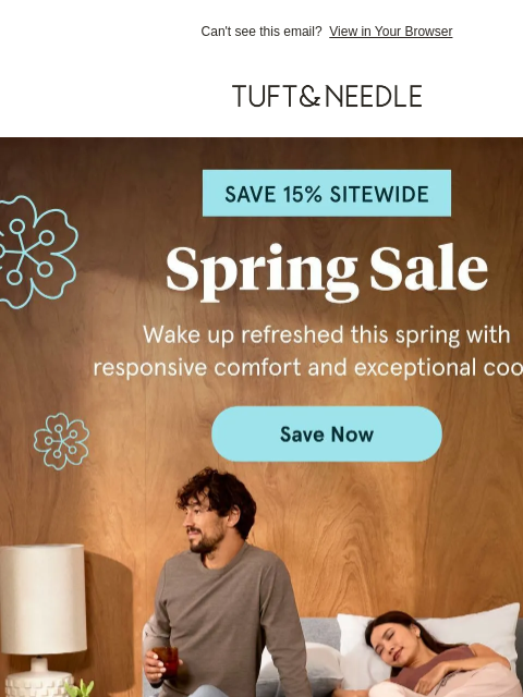 tuftandneedle newsletter: 🌸 It’s our Spring Sale! 🌸