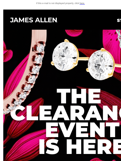 jamesallen newsletter: You’re First in Line: The Clearance Event Starts N...