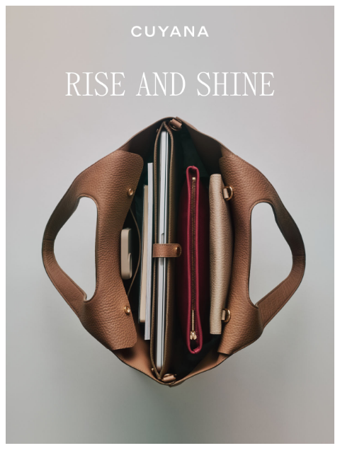 cuyana newsletter: What if Mornings Weren’t Chaotic?