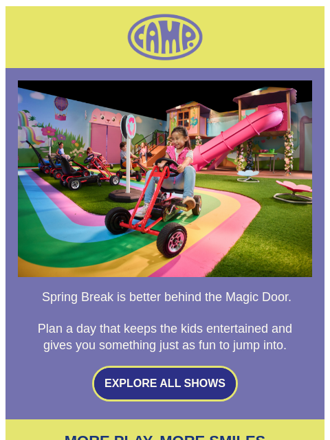 camp newsletter: This is how you do Spring Break 🤩