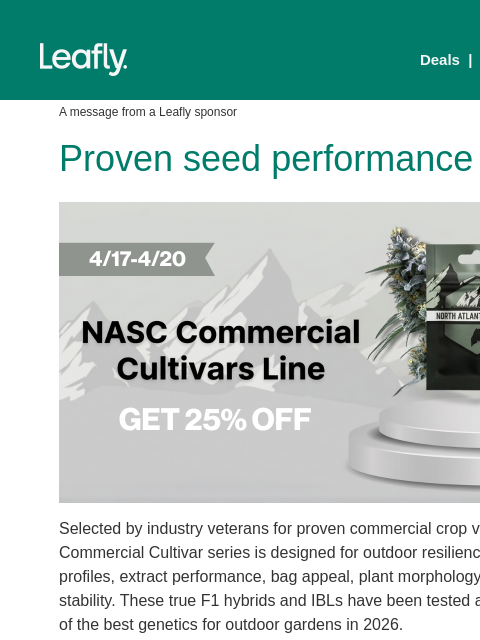 leafly newsletter: What are the pros growing? 🌱