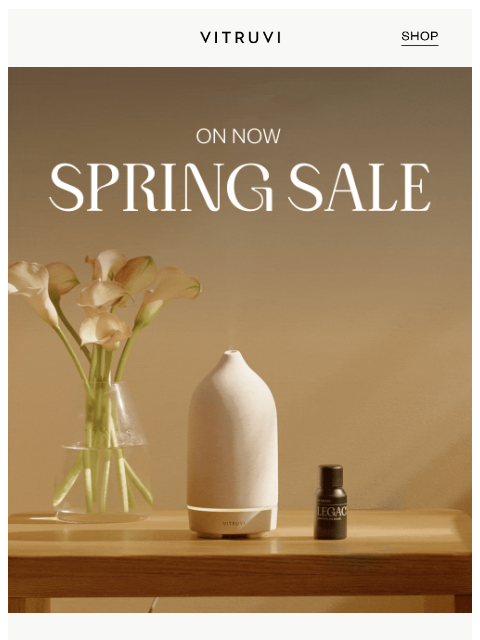 vitruvi newsletter: Spring Sale On Now! Save Up To 60% OFF 🌷