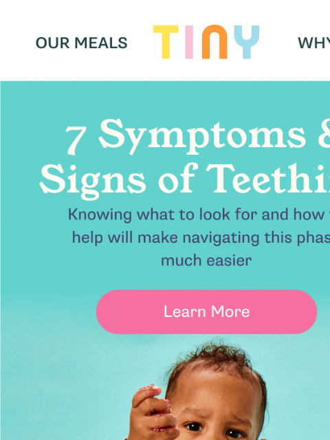 tinyorganics newsletter: Teething Can Be A Pain 🦷