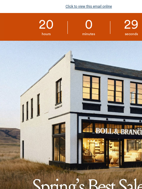 bollandbranch newsletter: LAST DAY: Up to 30% off sale styles