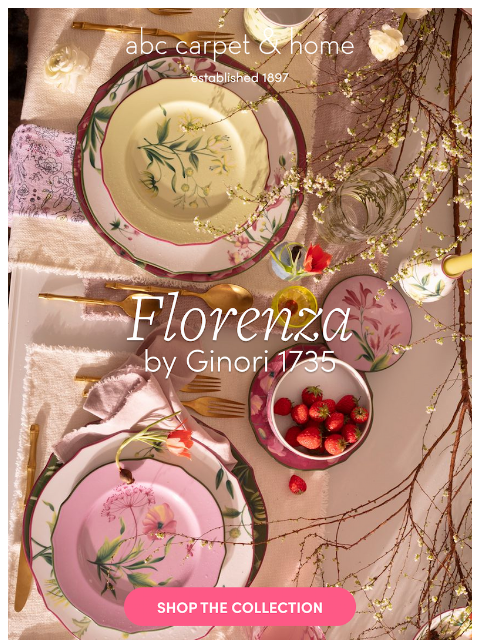 abchome newsletter: Introducing: Florenza by Ginori 1735
