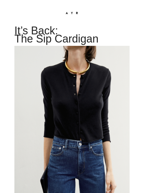 ayr newsletter: that cardi everyone’s asking about