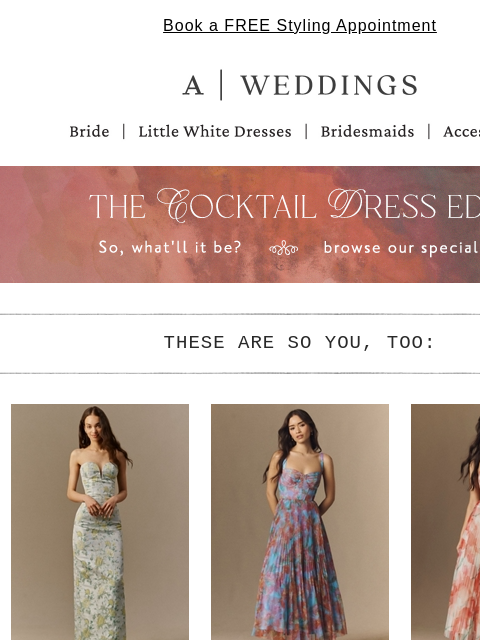 anthropologie newsletter: What to Wear: Cocktail Attire