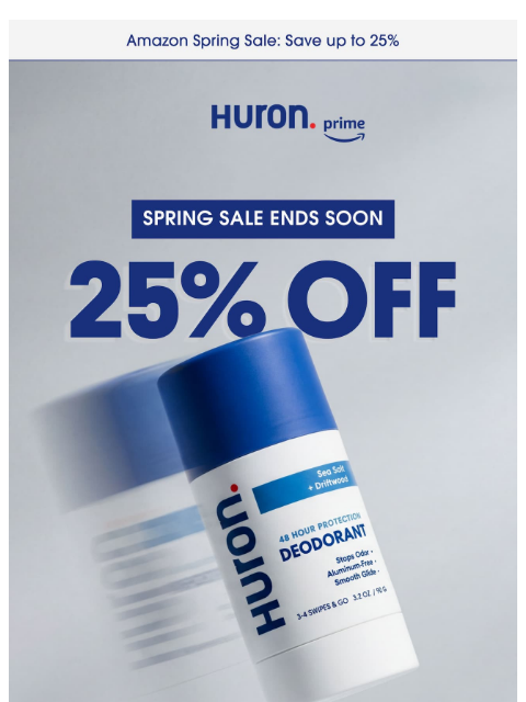 usehuron newsletter: Last chance - 25% off ends soon.