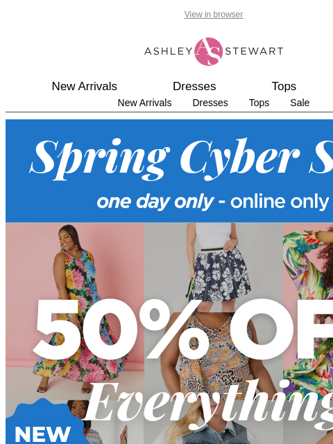 ashleystewart newsletter: Tailored to your spring calendar: shirt dresses th...