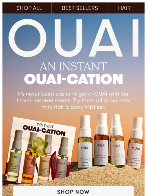 theouai newsletter: NEW mini Hair & Body Mists just landed