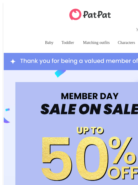 patpat newsletter: APPROVED: Member Day Starts for You Now